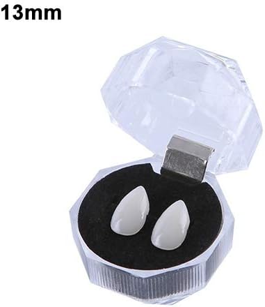 TRENTON 2Pcs/Set Vampire Teeth Fangs Halloween Party Cosplay Props Horror False Teeth Props Party Favors Cosplay Accessories 13mm