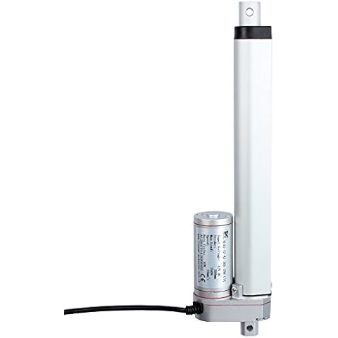 Justech DC 12V Actuador Lineal Motor 750N 200mm para Auto RV Abridor Eléctrico de Puerta Construcción de Maquinaria Agrícola Industrial Vehículo de Barrido Limpios Buques de Carga y Otra Aplicacion Cover