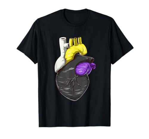 Nonbinary Heart LGBTQ - Tragen Sie Ihre Identität mit Stolz T-Shirt