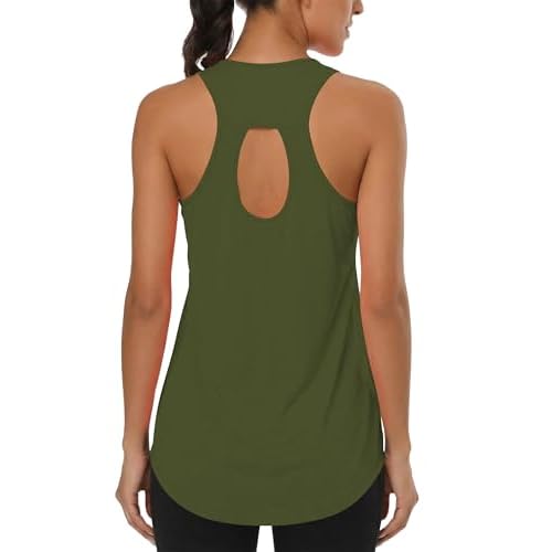 Cakulo Womens Sleeveless Workout Tops Racerback Athletic Summer Tank Tops Gym Yoga Running Shirts Clothes 3-pack:black/Dark Gray/Navy Small