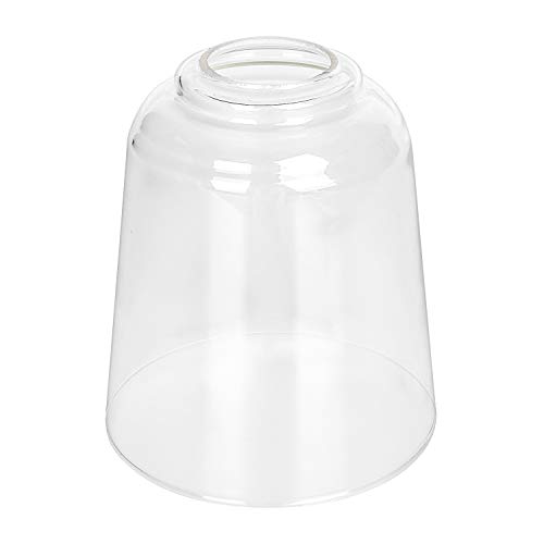 Clear Glass Shade, 5.67inch High, 5inch Diameter, 1.65inch Fitter, Pendant Lamp Shade Lighting Fixtures High Transmittance Lampshade with Smooth Rim