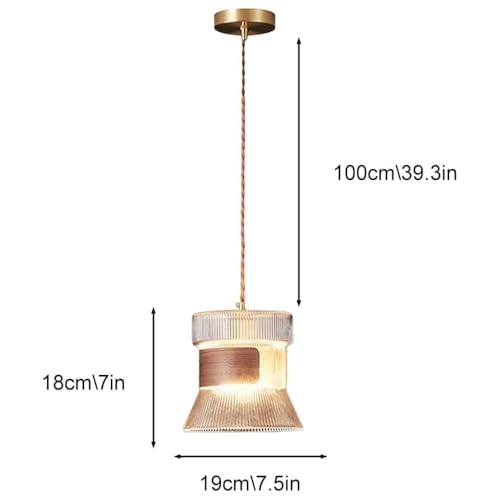 Lámpara colgante decorativa de vidrio para iluminación de cafeterías 5