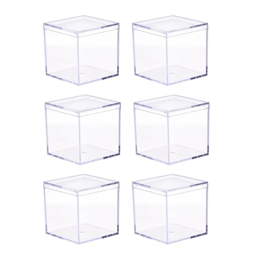 JOINPAYA Caja Acrílica Transparente 9 Piezas 6X6X6 CM para Almacenamiento de Dulces y Joyería Estuche Portátil Multifuncional Ligera para Uso Doméstico y Eventos