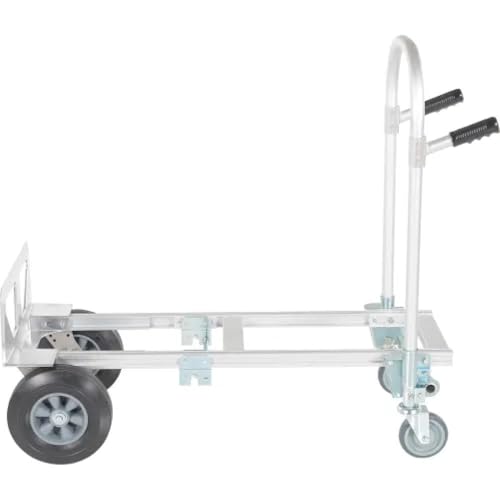 Carretilla convertible de aluminio con ruedas de goma dura miniatura 1