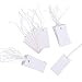 Shappy 300 Pcs 0.8 x 1.58 Inches White Price Display Tags Marking Labels Display Hanging Tags with Elastic String