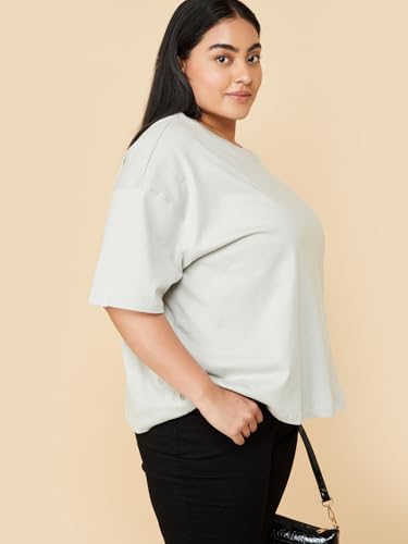 Image of Max Plus Size Women Solid T-Shirt