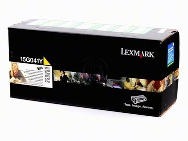 Toner yellow Lexmark Optra C 760 cartouche laser jaune 15G041Y haute capacité