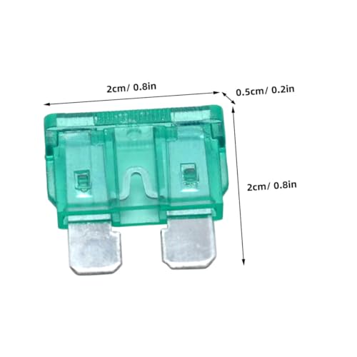 Kit de reemplazo de fusibles automotrices Alipis, 100 piezas, 30 A, tipo cuchilla, para auto, RV, bote, camión, motocicleta, camper y SUV miniatura 2
