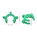 SOESFOUFU 12pcs Plastic Interface Clamp for Lab Glass Standard Joint, Self-adhesive Glass Connector Clip, Green Frosted Lab Beaker Clamp for Scientific and Industrial Use
