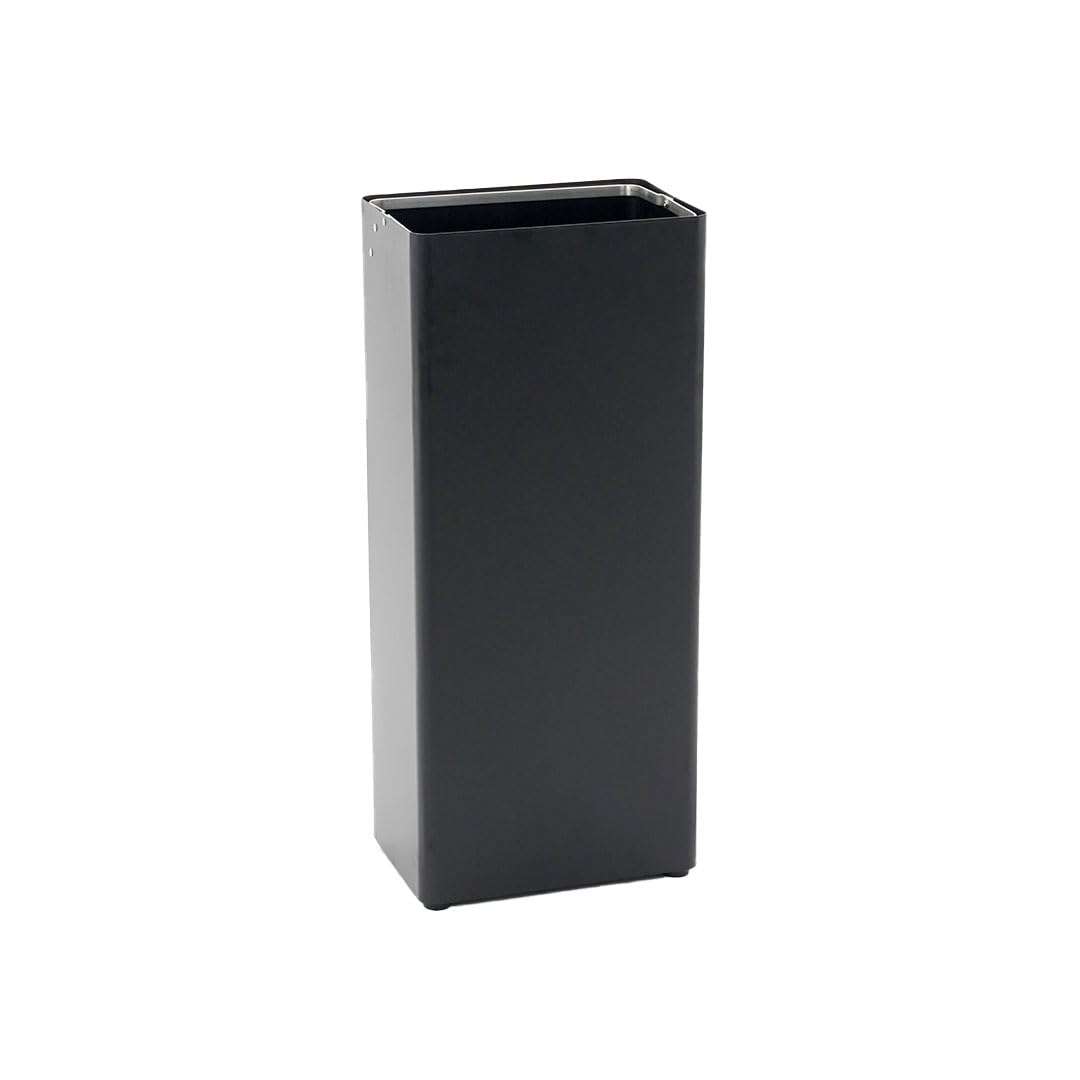 Danieli - Cestino per Raccolta Differenziata in Acciaio Nero Opaco. Pattumiera Modulare per Interni Raccogli Rifiuti. Coperchio in Acciaio Colorato Rimovibile. 42 L. (Blu)