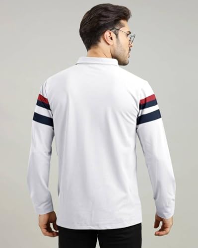Image of AUSK Men Polo T-Shirt || Full Sleeves Polo T Shirts for Men || Mens T-Shirts