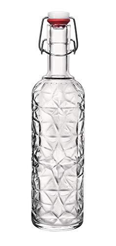 Bormioli Rocco 320268-MQD Glasflasche Oriente, 1 l, transparent
