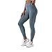QTJY Leggings sans couture pour femme, pantalon de fitness, de course à pied, de gym, de yoga, taille haute, stretch, pour entraînement - - S