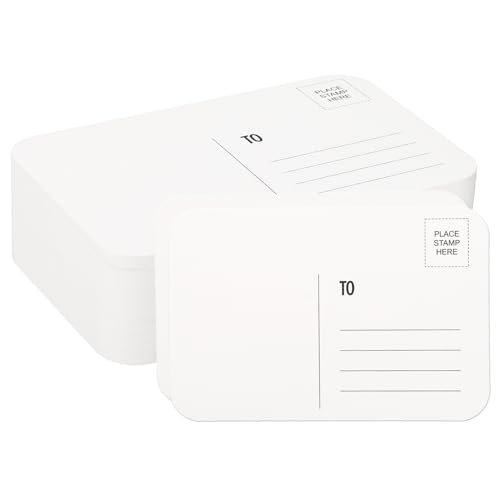 PATIKIL 100 Pcs Postales De Acuarela 100% Algodón 4x6 Pulgadas Papel Para Pintar Con Acuarela Postales Esquinas Redondeadas Para Enviar Por Correo Arte Pintura Dibujo Artista 140lb/300 GSM