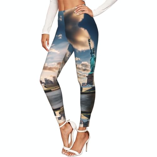 Leggings Estatua de la Libertad antirozaduras mallas de entrenamiento