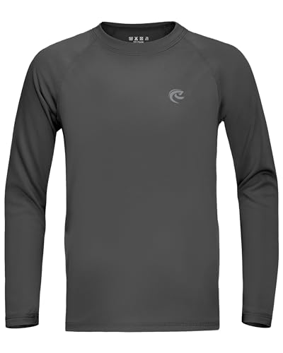 Image of Boys UPF 50+ Swim Shirt Long Sleeve, 1 or 2 Pack Rash Guard Tops