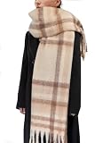 BLATIAL Winter Scarf for Women, Big Thick Warm Blanket Chunky Scarves,Khaki