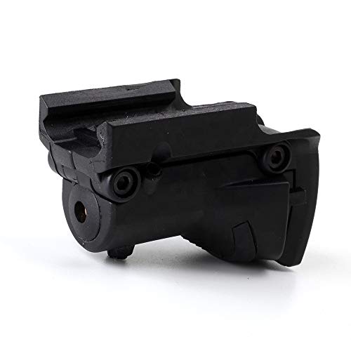 GOTICAL Class-3R Red Laser Sight Suit for 20mm Picatinny Rail – Compact, Durable & Lightweight Red Laser Sight Scope in Plastic Black for Glock 17, 19, 20, 21, 22, 23, 31, 34, 35, 37, 38