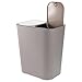 Kitchen Trash Can Dual Compartment Garbage Can Dry Wet Classified Plastic Recycling Bin Wastebasket Liter Bins for Office Bathroom Home Bedroom Grey