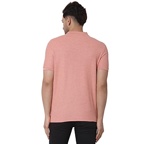 Image of Red Tape Men Red Collared T-Shirt