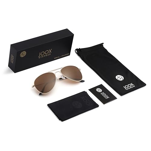 Image of Joox Aviator Sunglasses for Men Women,Polarized UV 400 Protection Lens with Metal Pilot Frame Unisex