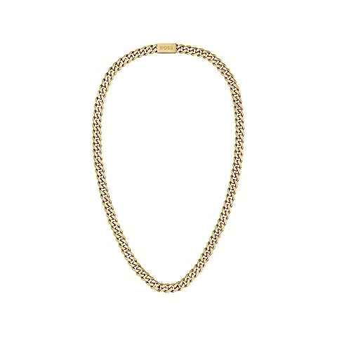Collier en chaîne BOSS Or jaune Cover