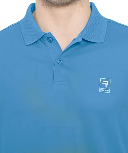 Image of GenX Men's Solid Regular Fit Polo Shirt