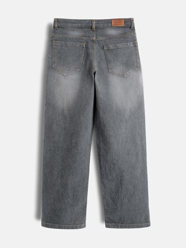 Image of Urbano Juniors Boy's Loose Baggy Fit Washed Denim Jeans Stretchable