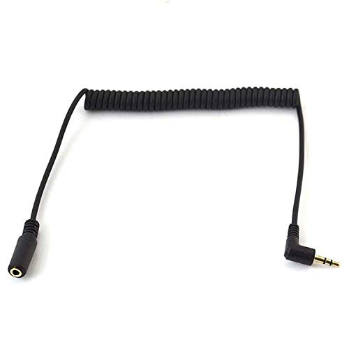 Cable de audio estéreo 3.5mm enrollado de 1 a 6 pies miniatura 3