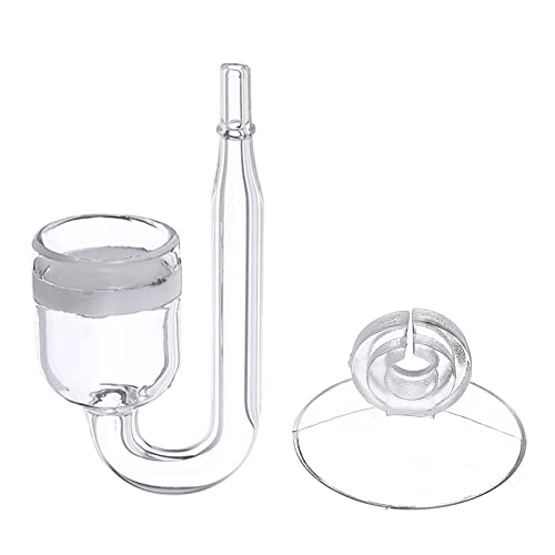 Für CO2 Diffusor Glass Zerstäuber Für Aquarium Für Gepflanzt Erstellen Sie Eine Reichhaltige CO2 Fix Mit Saugbecher Ruhigen Blasen