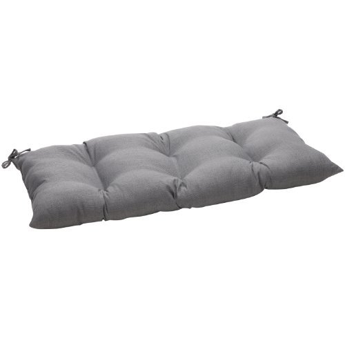 Pillow Perfect Indoor/Outdoor Rave Graphite Swing/Bench Cushion by Pillow Perfect