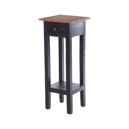 Napoleon 75 Table d'appoint en bois d'acajou 75 x 30 x 30 cm, style colonial, guéridon, petite table en bois