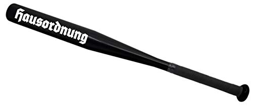 Spaß Kostet Baseballschläger Hausordnung Sportgerät schwarz 65 cm lang