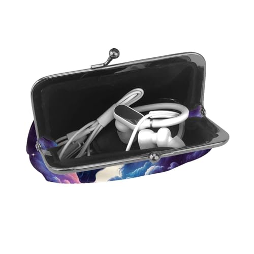 Pu Leather Buckle Coin Purse One-Horned Horse-Galaxies Girls Kiss-Lock Change Purse Wallets4