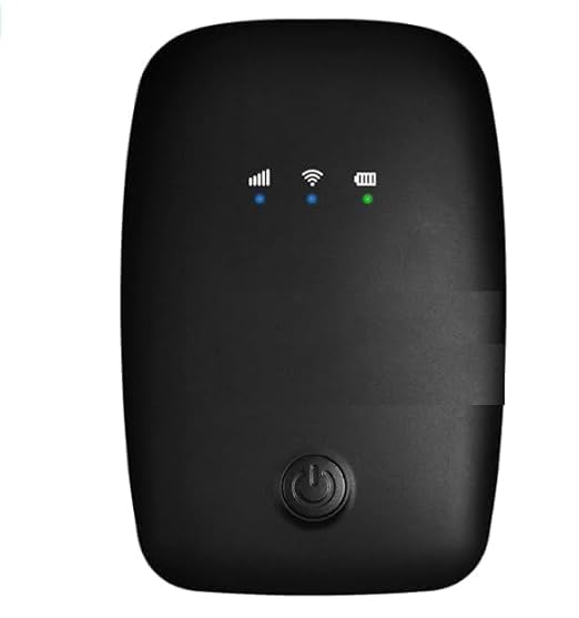 (Refurbished) 4G LTE Wireless Dongle with All SIM Network Support | Plug & Play Data Card Stick with up to 150Mbps WiFi Hotspot | 2100mAh Rechargeable Battery| SIM Adapter Included, Single_Band (Black)