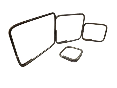 Generisch Betonstahlbügel 8mm, Betonstahl DIN 488, Geschlossener Bügel, 10er Pack, 100-300mm x 100-300mm