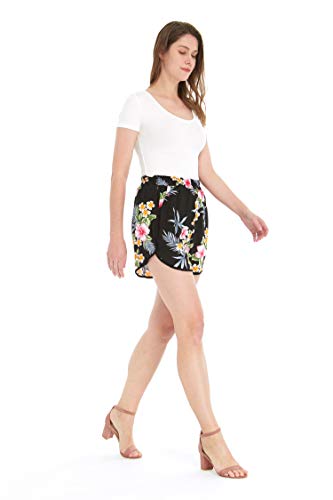 Image of Family Matching Hawaiian Clothes, Hibiscus Black | Black Hibiscus Print • Soft Rayon Fabric • Family Matching Outfits • Vacation Ready • Luau Party Wear
