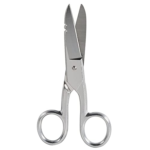 Image of Klein Tools 2100-9 Stainless Steel Electrician's Scissors with Stripping Notches, 5-1 /4-Inch (Pack of 2)