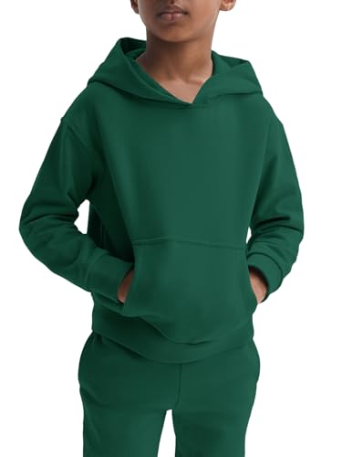 Image of Haloumoning Boys 2 Piece Outfits Sweatsuits Long Sleeve Pullover Hoodie and Sweatpants Tracksuit Set 5-14 Years