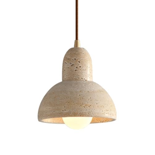 Suspension Marbre Style Japonais, Plafonnier E27 et Lustre Décoratif encastré pour Bar