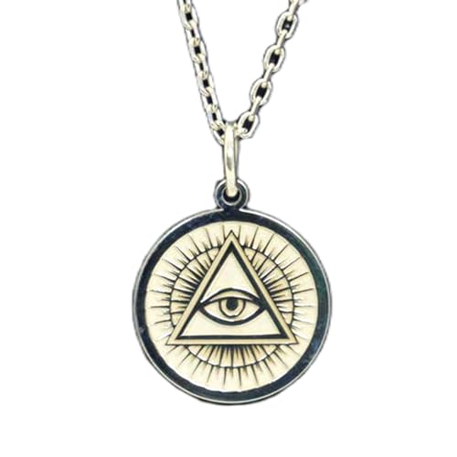 Collier oeil protecteur 24 mm en argent 925 avec chaîne LKBEADS
