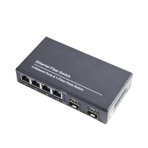 Convertisseur de média Gigabit SFP avec 2 ports SFP et 4 ports RJ45