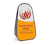 Alghualy Individuelles Pop-Up-Banner Display, Werbung, personalisierte doppelseitige Werbebanner für Veranstaltungen, drucken Sie Ihr eigenes Logo/Design/Text Pop-Up-Banner (vertikal, 1,2 x 2 m)