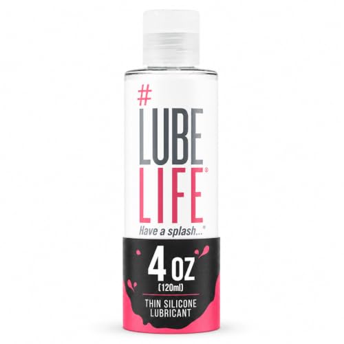 Image of LUBELIFE Barely There Thin Silicone Lube, Personal Lubricant, 4 fl oz | Water Resistant, Personal Lube for Men Women Couples, Ultra-Thin, Shower Safe, Silky Glide