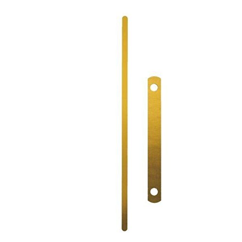 Preisvergleich Produktbild Leitz 1714-00-00 Heftstreifen und Aktenbinder Deckschienen 9.7 cm Metall gold