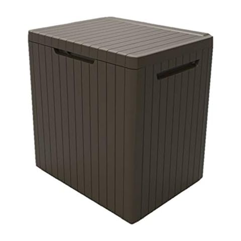 Keter City Box Cushion Storage Box - Brown Cover