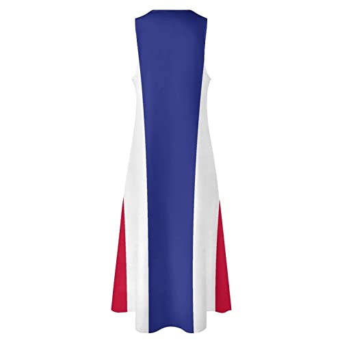 Image of TAIZIYEAH Long Dress Elegant Casual Long Dress Thailand Flag Girls Summer Sunshine Beach Skirts for Womens 5XL