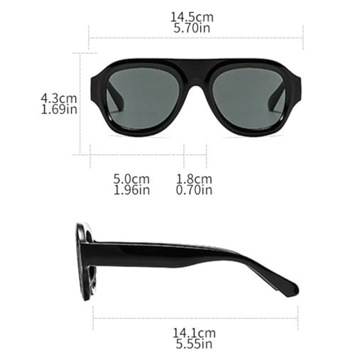 COTIA Oversized Trendy Pilot Sunglasses for Women Men Vintage Square Personality Sun Glasses Outdoor Travel Eyewear4