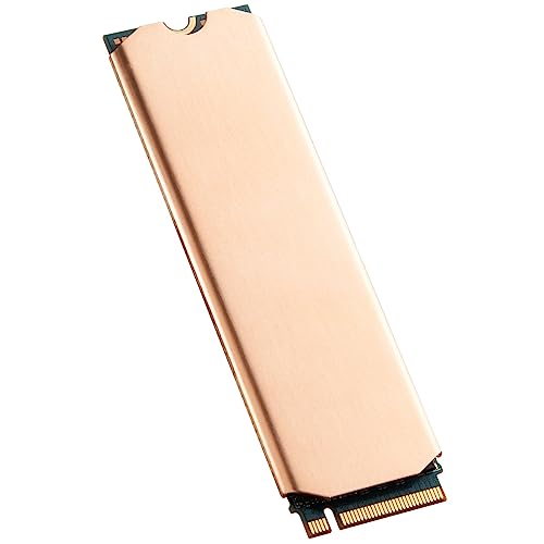 DolDer M.2 2280 - Disipador de calor SSD de cobre, 75x23x0,5 mm,