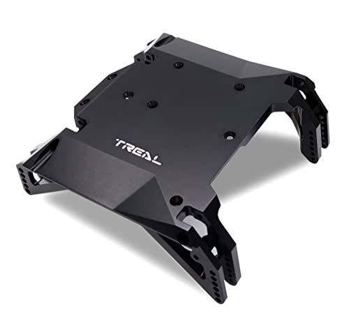 Image of TREAL Ryft Skid Plate Aluminum 7075 CNC Machined, Center Skid Board Compatible with Axial Ryft RBX10 Upgrades Ryft RBX10 Chassis Skid Plate AXI231025 (Black)